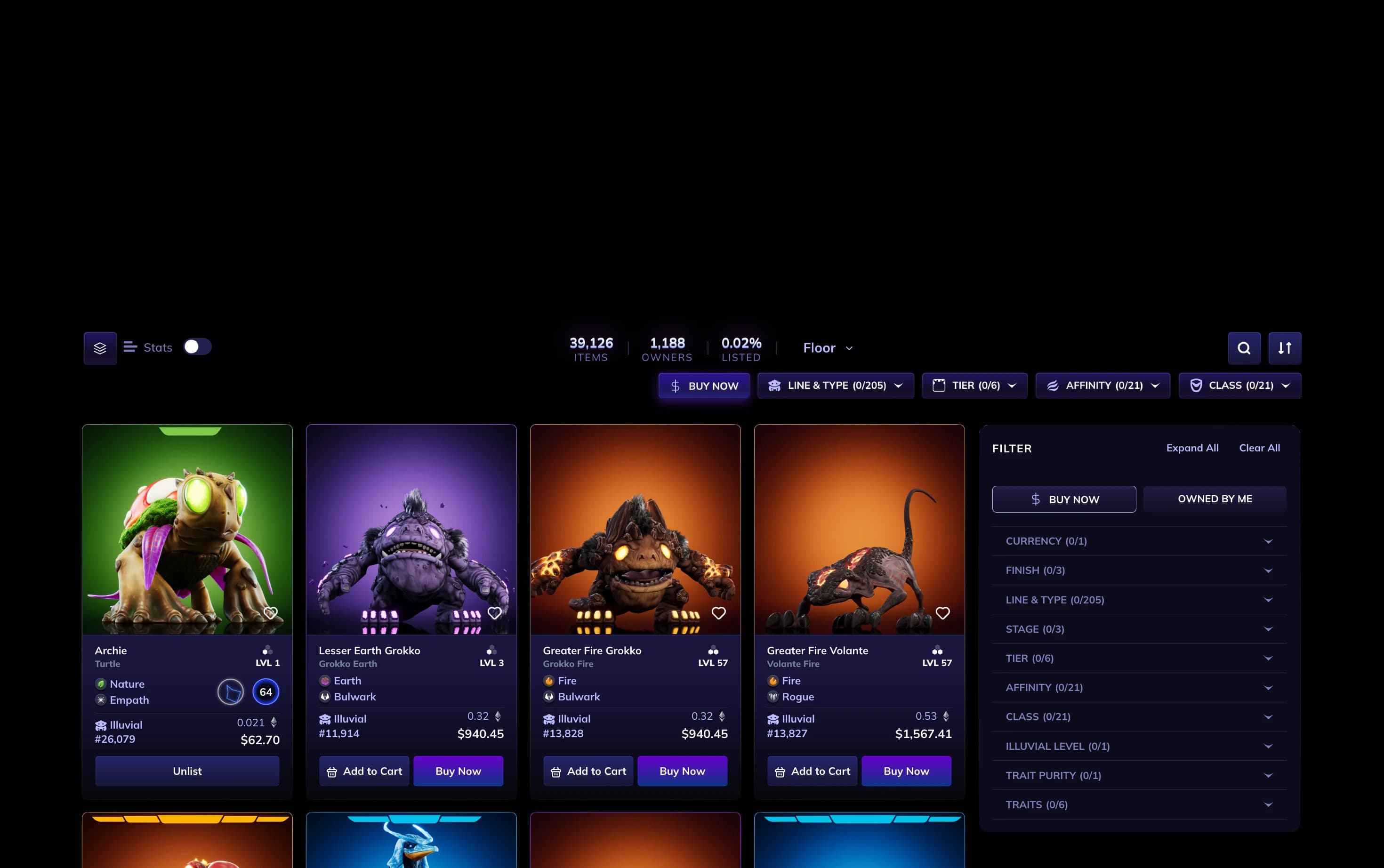 IlluviDex Marketplace